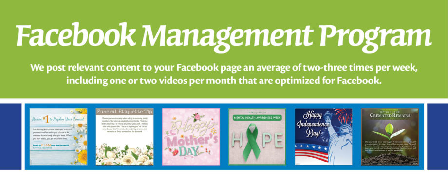 Facebook Management Program. Learn More